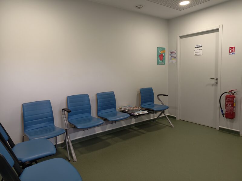 La salle d’attente du cabinet